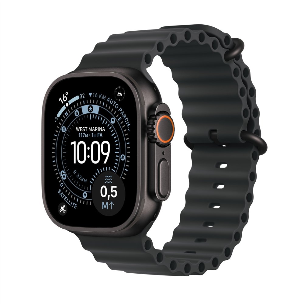 apple watch ultra 3 oled 49 mm digital 422 x 514 pixeles pantalla táctil 5g negro wifi gps (satélite)