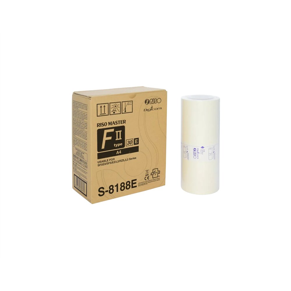 riso s-8188e lámina transparente para impresión a4 (210×297 mm) blanco