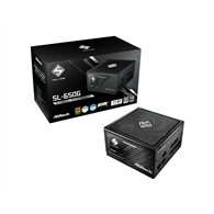 asrock sl-650g steel legend unidad de fuente de alimentación 650 w 20+4 pin atx atx negro