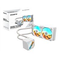 gigabyte gaming 240 ice refrigeración líquida para cpu - 2x120mm ventiladores argb, mecanismo de enclavamiento deslizante, daisy
