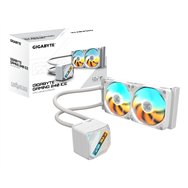 gigabyte gaming 240 ice refrigeración líquida para cpu - 2x120mm ventiladores argb, mecanismo de enclavamiento deslizante, daisy