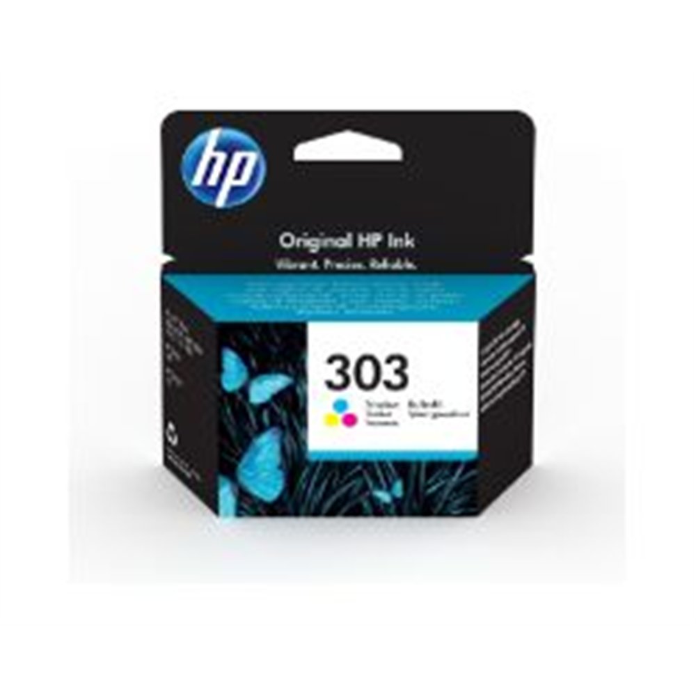 tinta hp 303 tricolor 165 páginas (t6n01ae)