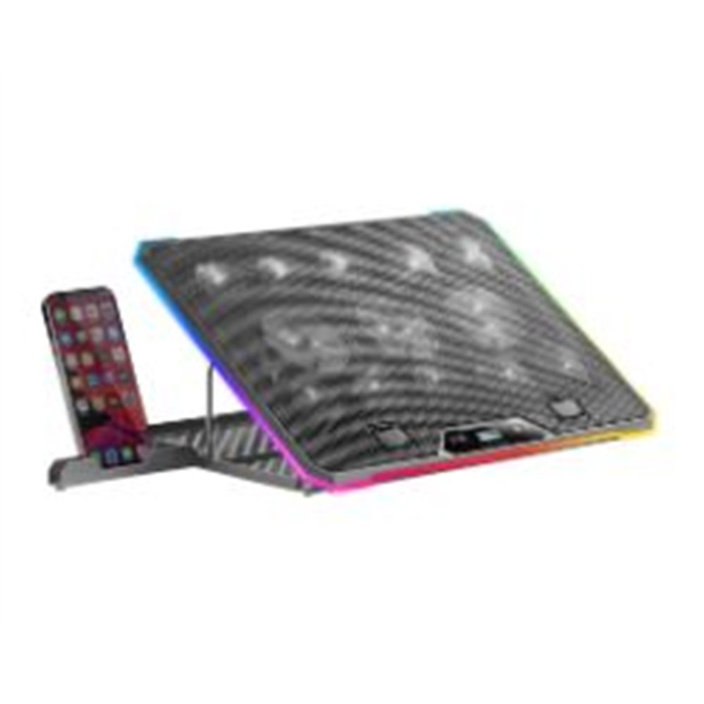 base refrigeración mars gaming 17" argb negra (mnbc13)