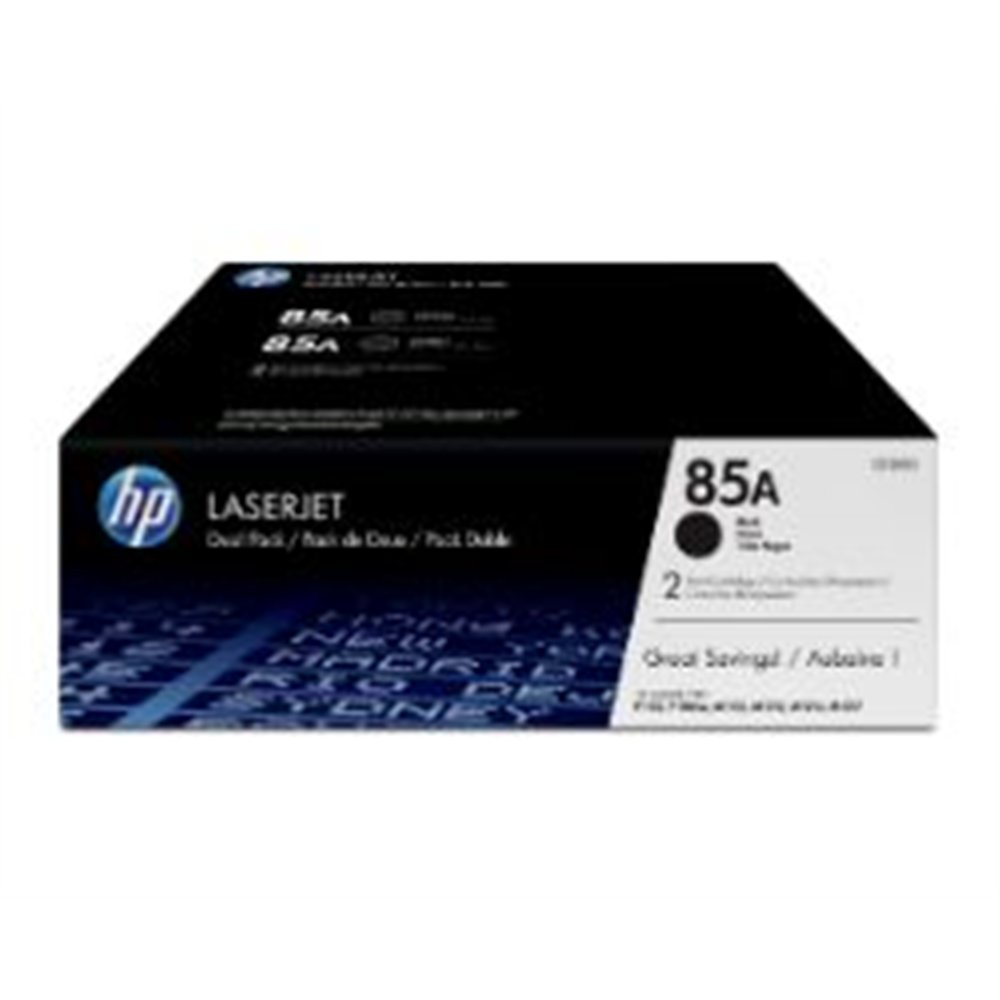 toner hp laserjet 85a pack 2 negro 3200 pág (ce285ad)