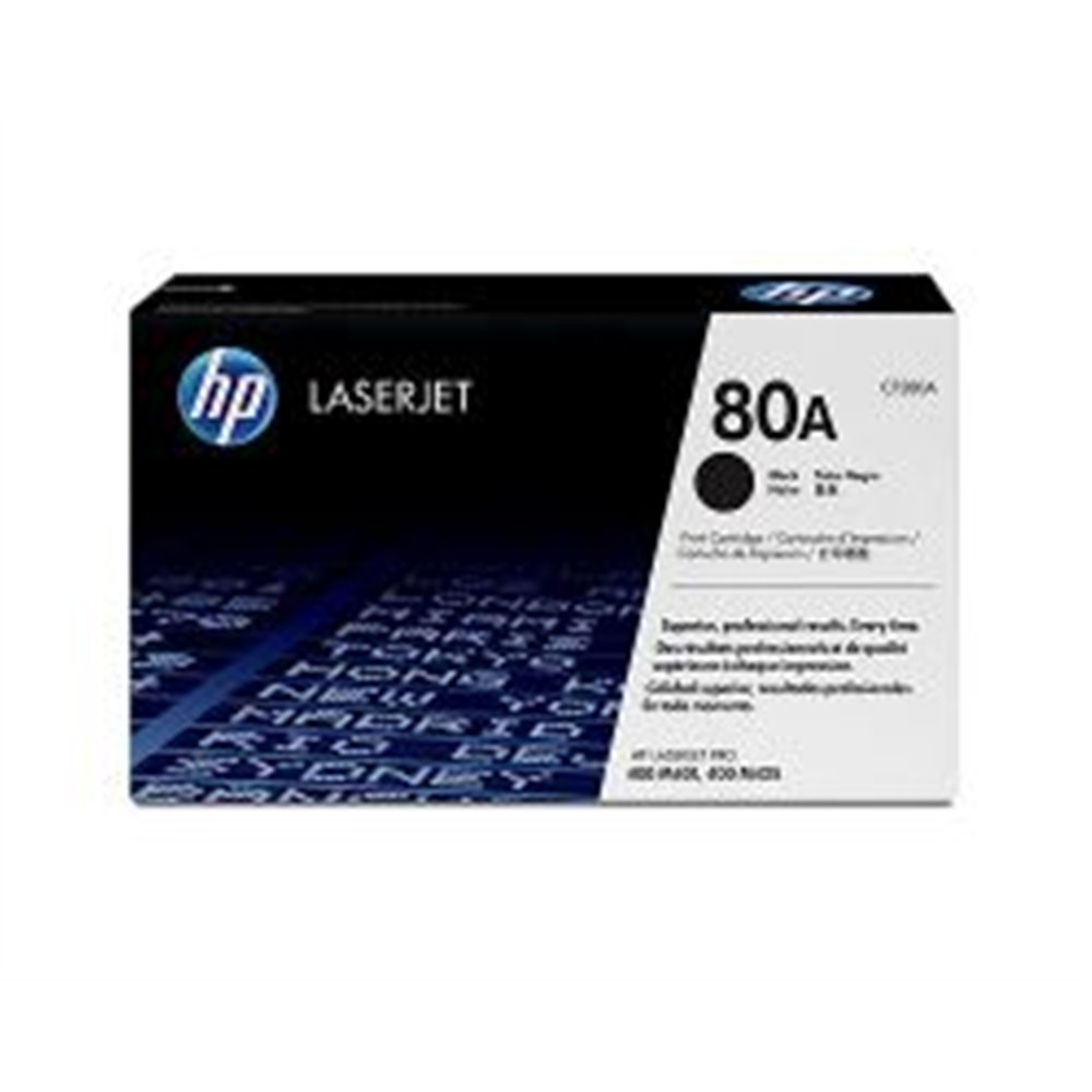 toner hp laserjet pro 80a negro 2560 páginas (cf280a)