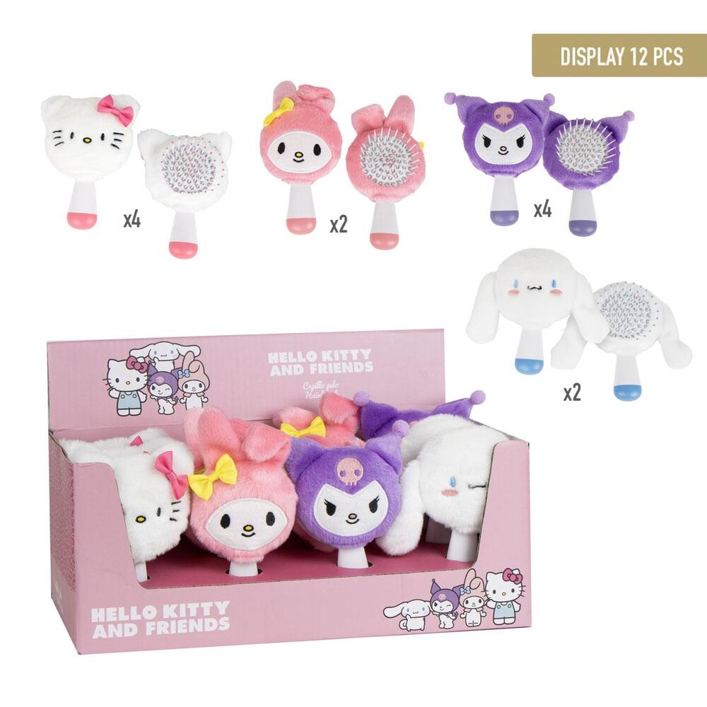cepillo pelo hello kitty and friends surtido