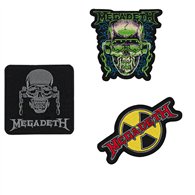 set 3 parches megadeth