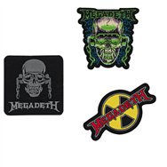 set 3 parches megadeth
