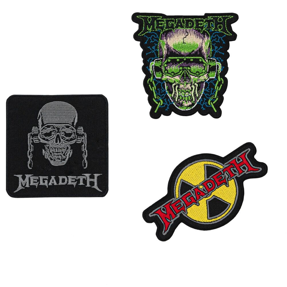 set 3 parches megadeth