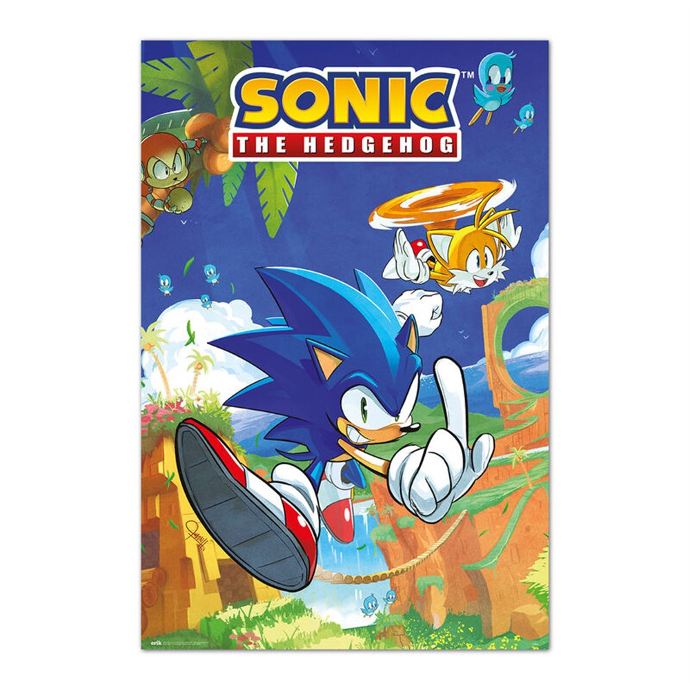 poster sonic &38 tails sonic the hedgehog
