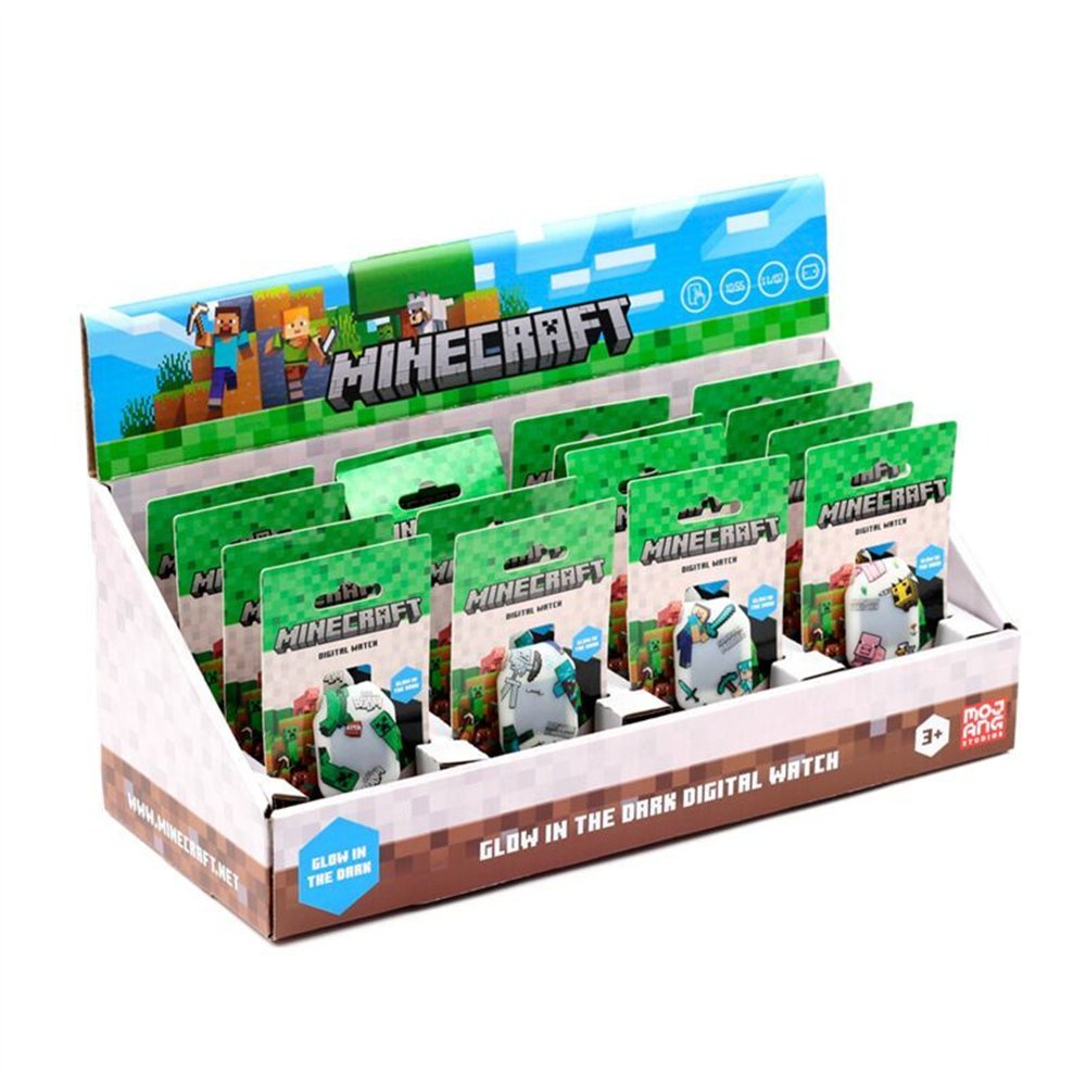 reloj digital silicona minecraft surtido