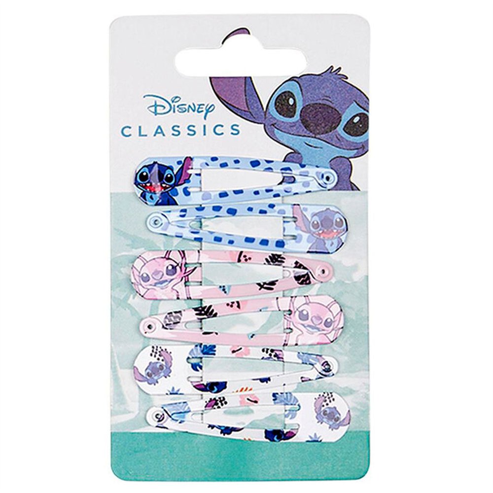 blister 6 horquillas stitch disney