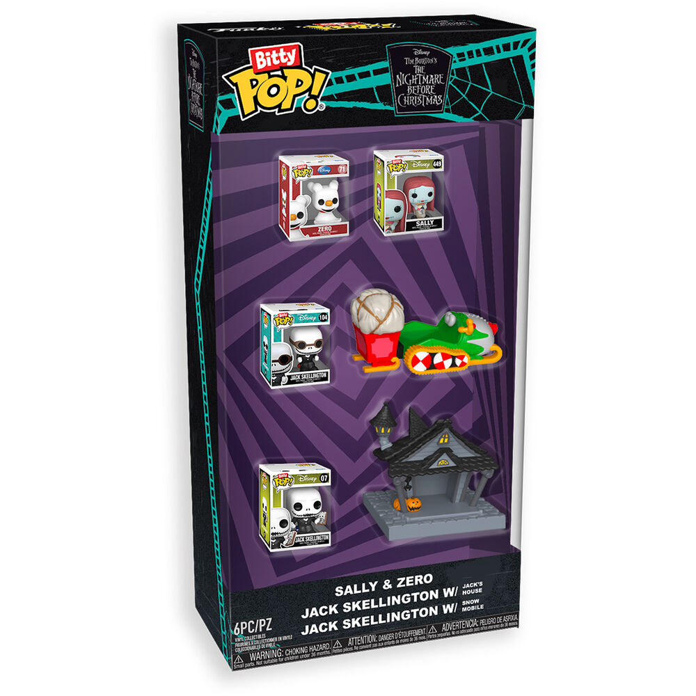 set figura bitty pop starter disney pesadilla antes de navidad