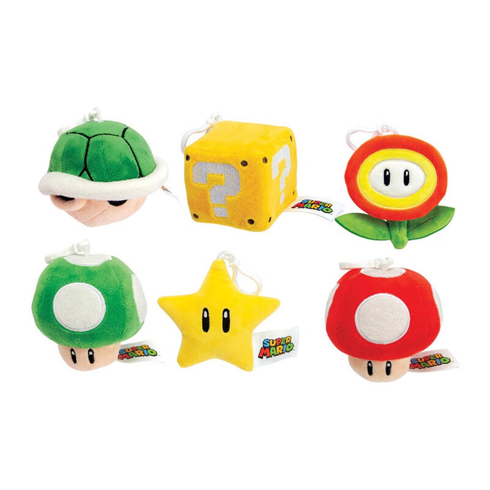 llavero peluche icons super mario bros 10cm surtido