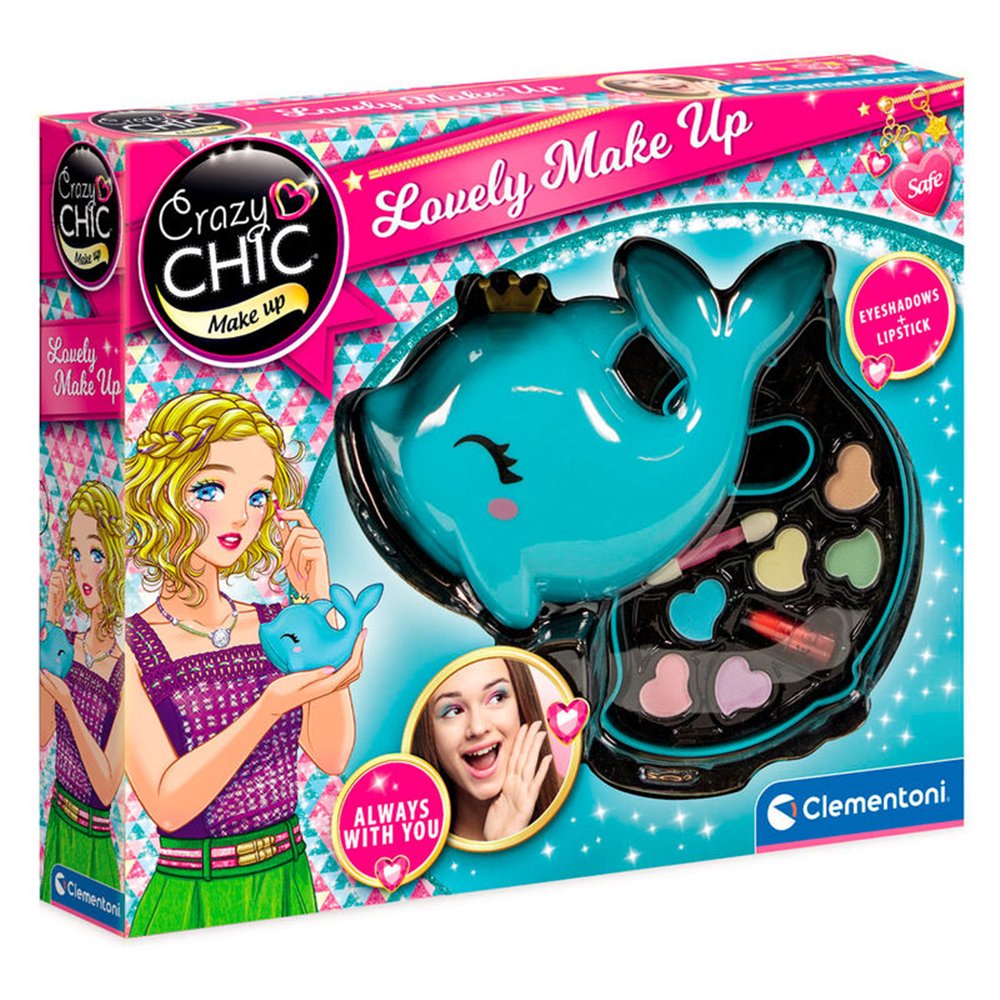 estuche maquillaje delfin lovely make up crazy chic