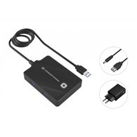 conceptronic hubbies11bp hub de interfaz usb 3.2 gen 1 (3.1 gen 1) type-a 5000 mbit/s negro