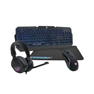 deep gaming pack gaming deepx-wing 2 teclado ratón incluido usb qwerty español negro