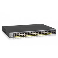 netgear gs752tp-300eus switch gestionado l2/l3/l4 gigabit ethernet (10/100/1000) energí­a sobre ethernet (poe) 1u negro