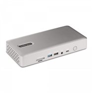 startech.com 132ue-tb4usb4dock base para portátil y replicador de puertos alámbrico thunderbolt 4 gris