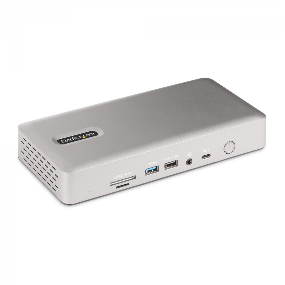 startech.com 132ue-tb4usb4dock base para portátil y replicador de puertos alámbrico thunderbolt 4 gris