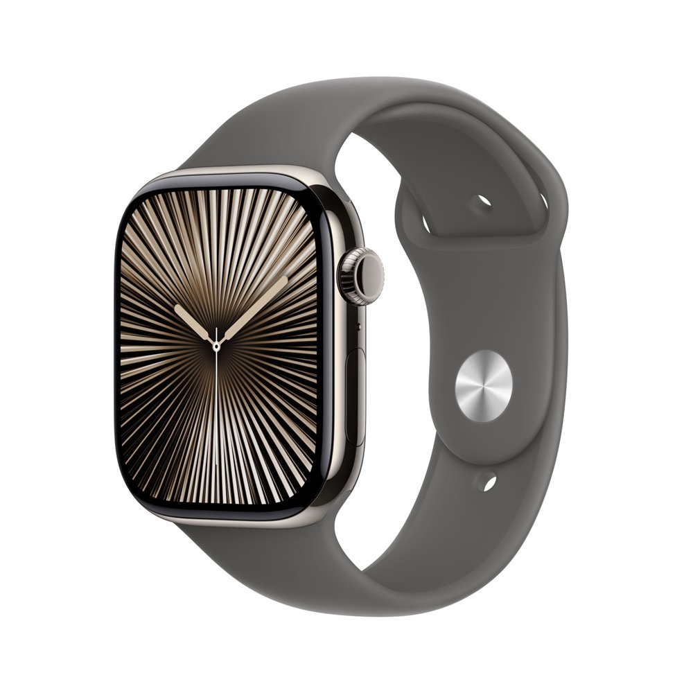 apple watch series 10 oled 46 mm digital 416 x 496 pixeles pantalla táctil 4g titanio wifi gps (satélite)