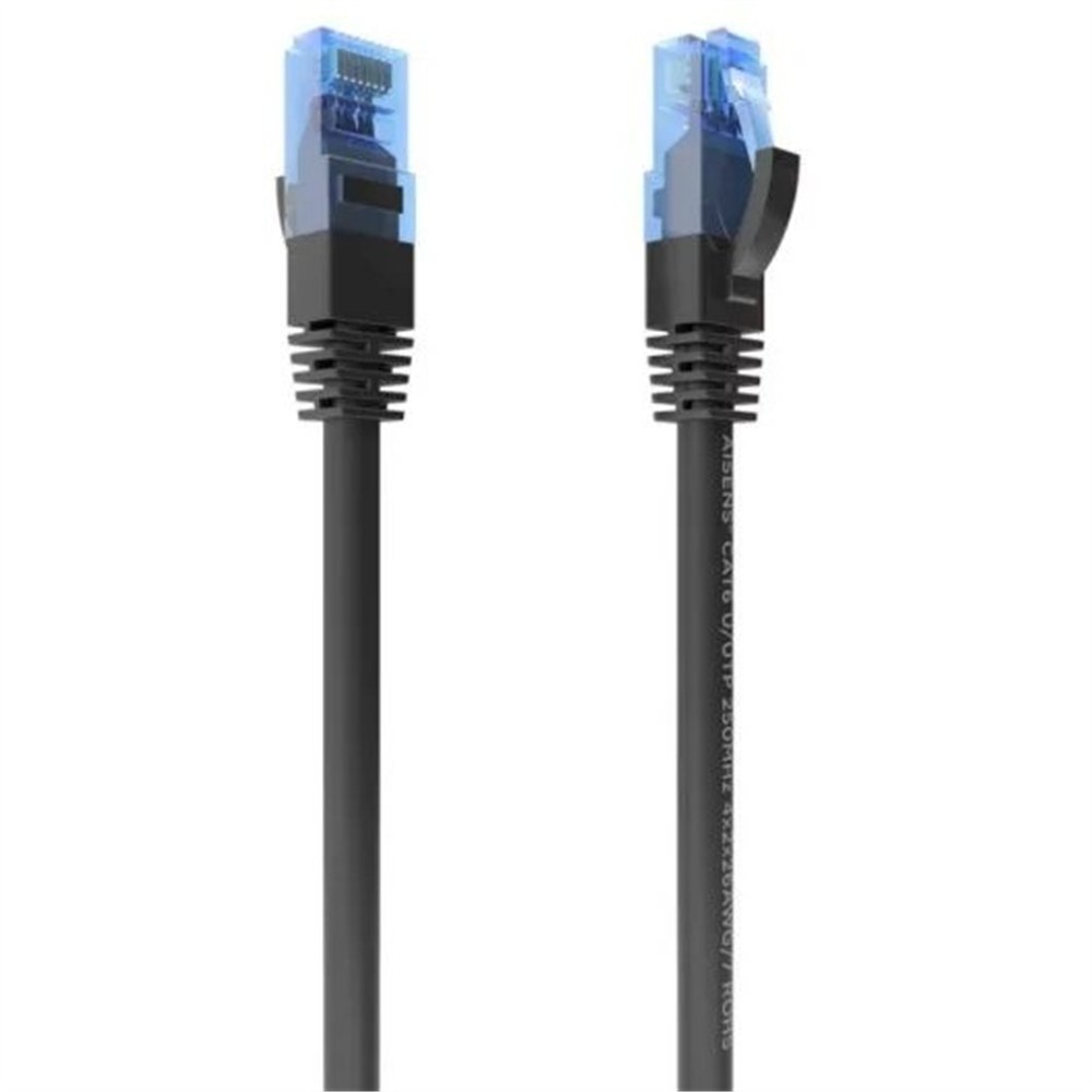 cable de red cat.6 utp 0.25m aisens black