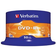 dvd-r verbatim 50 unidades 4.7gb 16x 43548