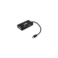 adaptador conversor mini displayport m a vga / dvi / hdmi h 0.15mt nanocable negro 10.16.3302-bk