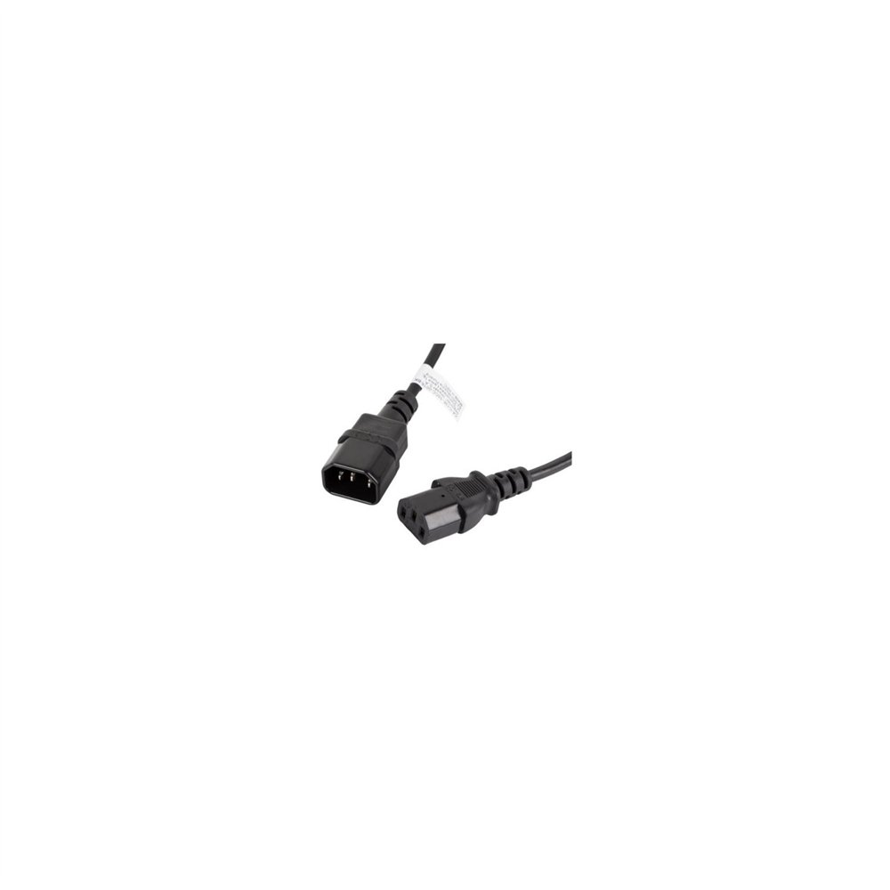 lanberg ca-c13e-10cc-0018-bk cable de transmisión negro 1,8 m c13 acoplador c14 acoplador