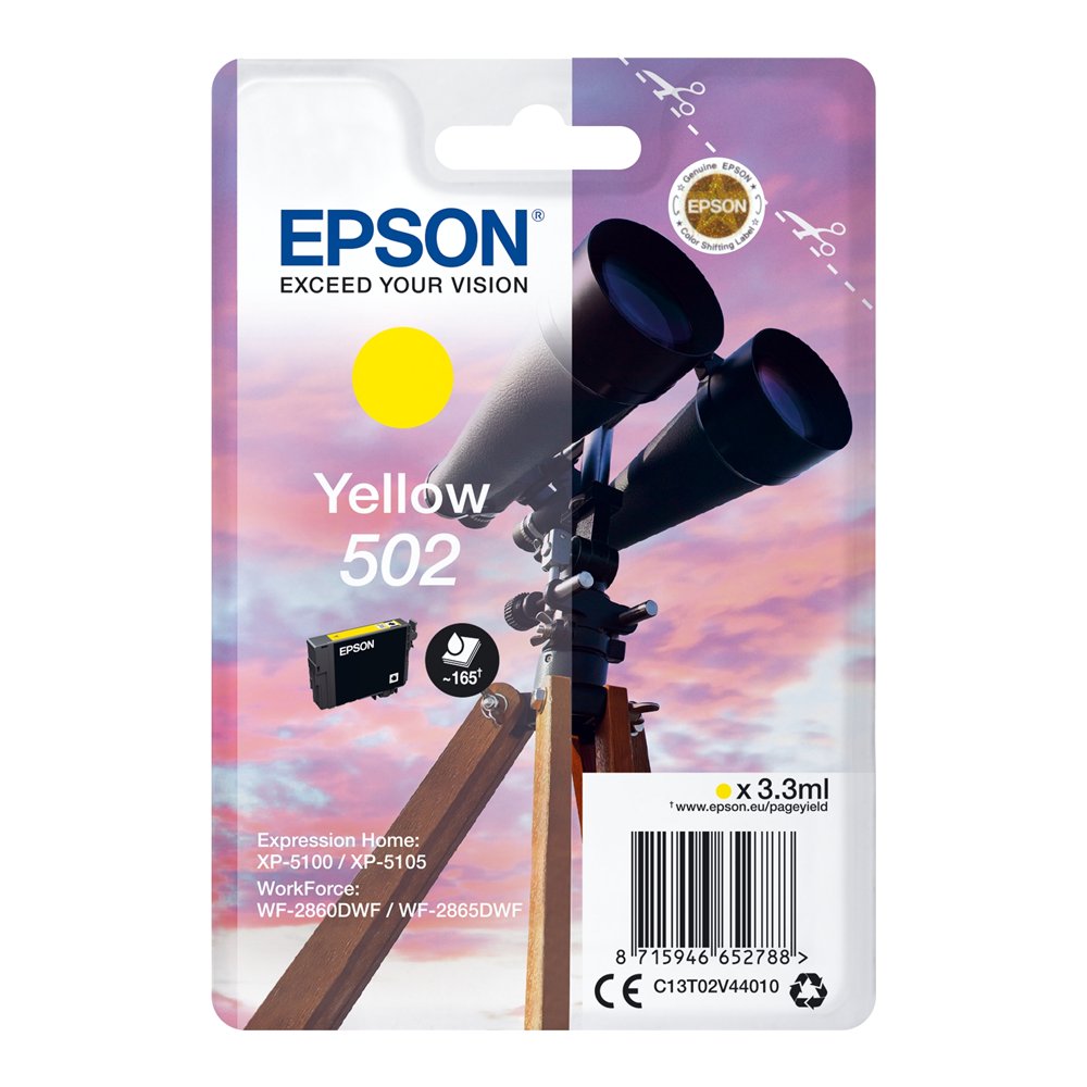 cartucho epson singlepack 502 ink amarillo c13t02v44020