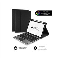 subblim keytab pro funda tablet con teclado retroiluminado  bluetooth touchpad apple ipad pro 11p 2020 negro sub-kt4-btpi50
