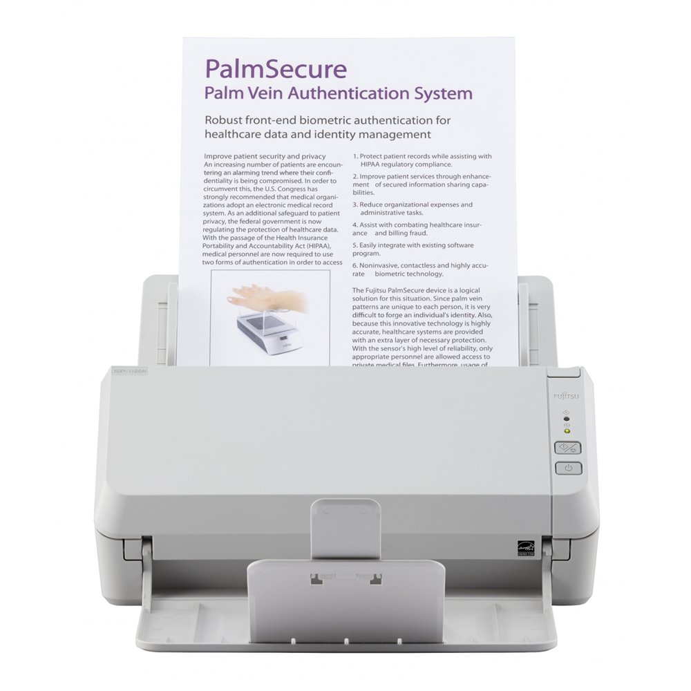fujitsu sp-1120n escáner con alimentador automático de documentos (adf) 600 x 600 dpi a4 gris