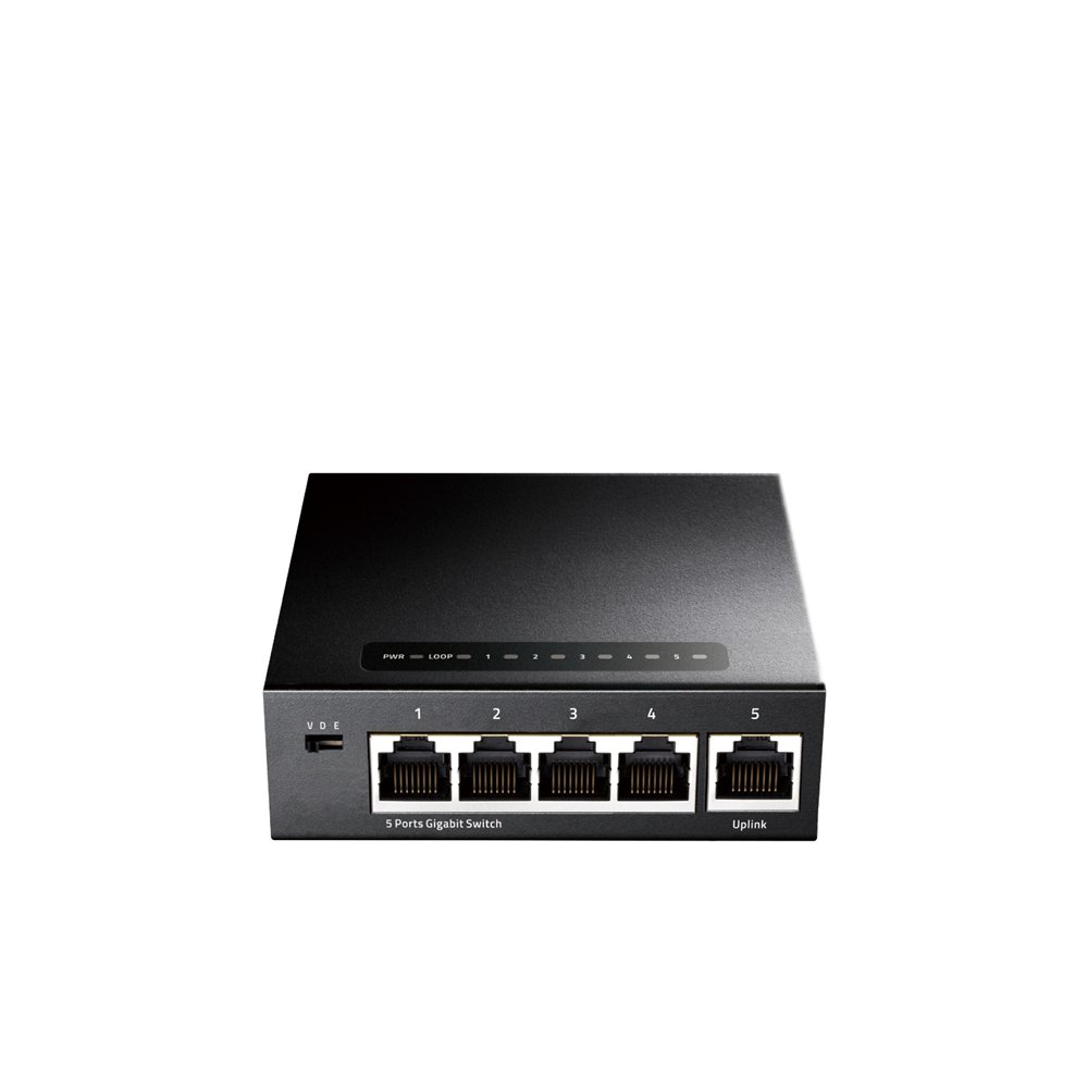 cudy gs105 switch gigabit ethernet (10/100/1000) negro