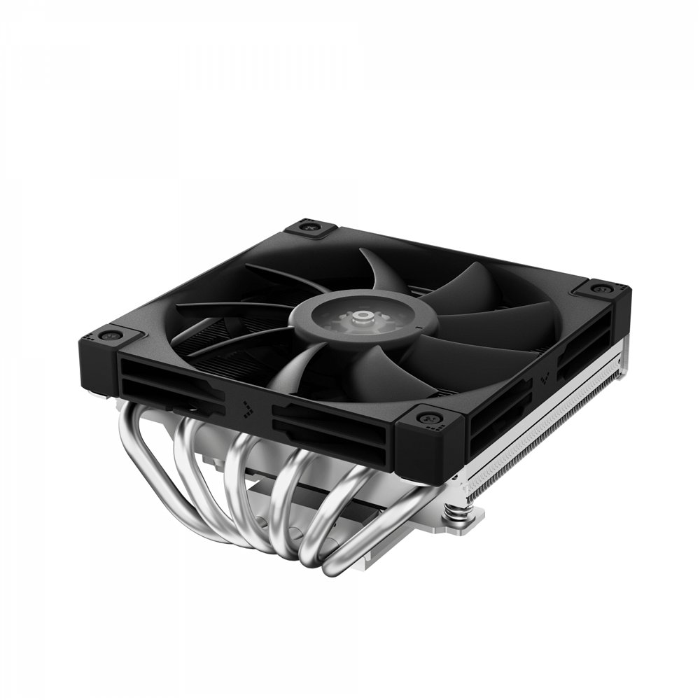 deepcool an600 procesador refrigerador de aire 12 cm aluminio, negro 1 pieza(s)