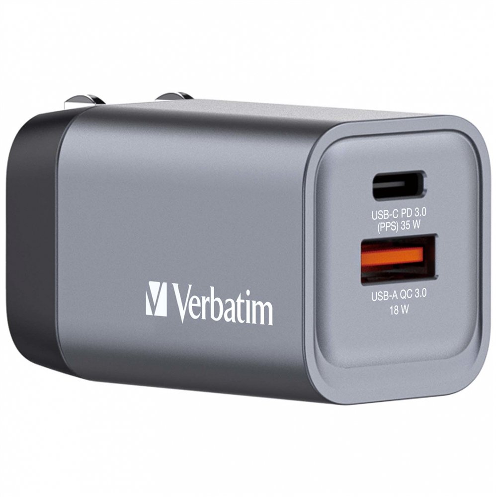 verbatim gnc-35 universal negro, gris corriente alterna carga rápida interior