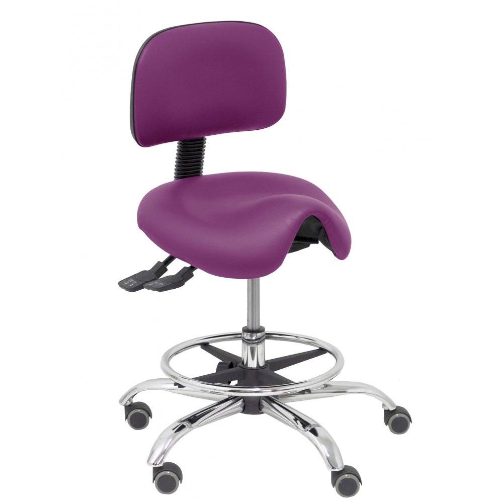 piqueras y crespo taburete zarza similpiel morado