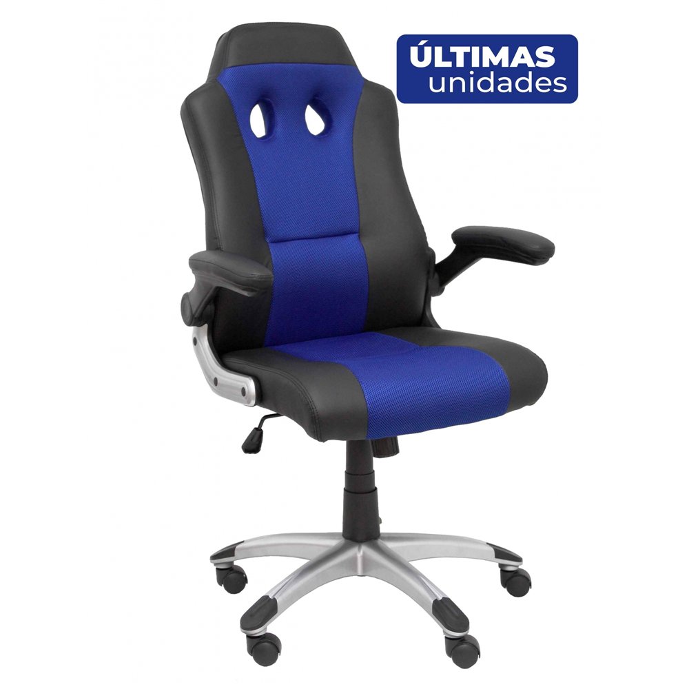piqueras y crespo silla gaming talave similpiel negro y azul