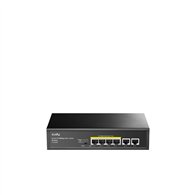 cudy fs1006p switch fast ethernet (10/100) energía sobre ethernet (poe) negro