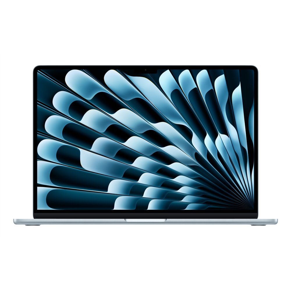 apple macbook air apple m m4 portátil 38,9 cm (15.3") 16 gb 512 gb ssd wi-fi 6e (802.11ax) macos sequoia azul