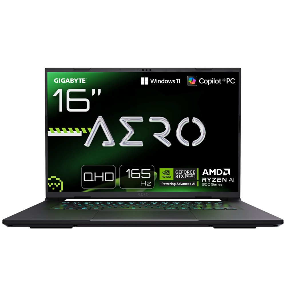 gigabyte aero x16 1vh93esc64ah copilot+ pc amd ryzen ai 7 350 portátil 40,6 cm (16") wqxga 32 gb ddr5-sdram 1 tb ssd nvidia gefo