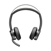 poly auriculares voyager focus 2 usb-c-c + adaptador usb-c/a