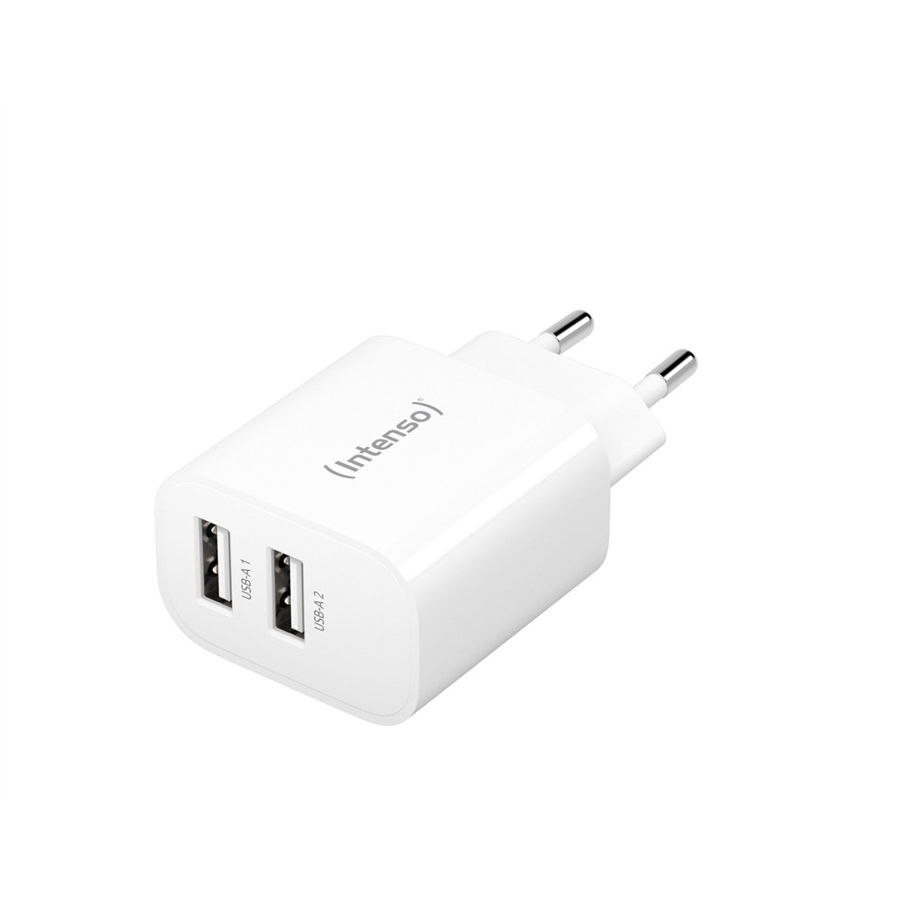 intenso power adapter 2xusb-a/7802412 universal blanco corriente alterna interior
