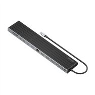 aisens usb-c dock 13 en 1, usb-c a 2xhdmi, 1xdisplayport, 1xrj45, 3xusb-a, 2xusb-c, 1xusb-c pd, 1xsd, 1xmicro sd, 1xaudio, 1xran