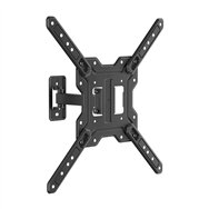 aisens soporte eco giratorio, inclinable para monitor/tv 30kg (2 pivotes) de 23"-65", negro