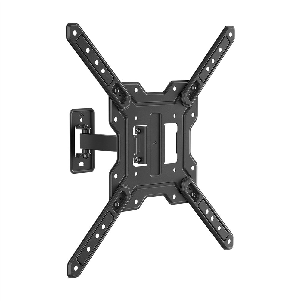 aisens soporte eco giratorio, inclinable para monitor/tv 30kg (2 pivotes) de 23"-65", negro