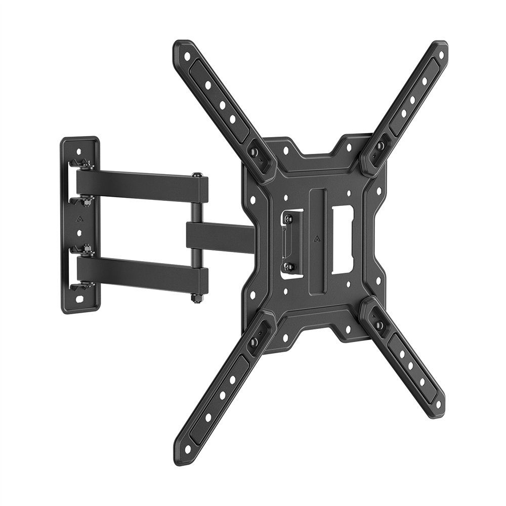 aisens soporte eco giratorio, inclinable para monitor/tv 30kg (3 pivotes) de 23"-65", negro