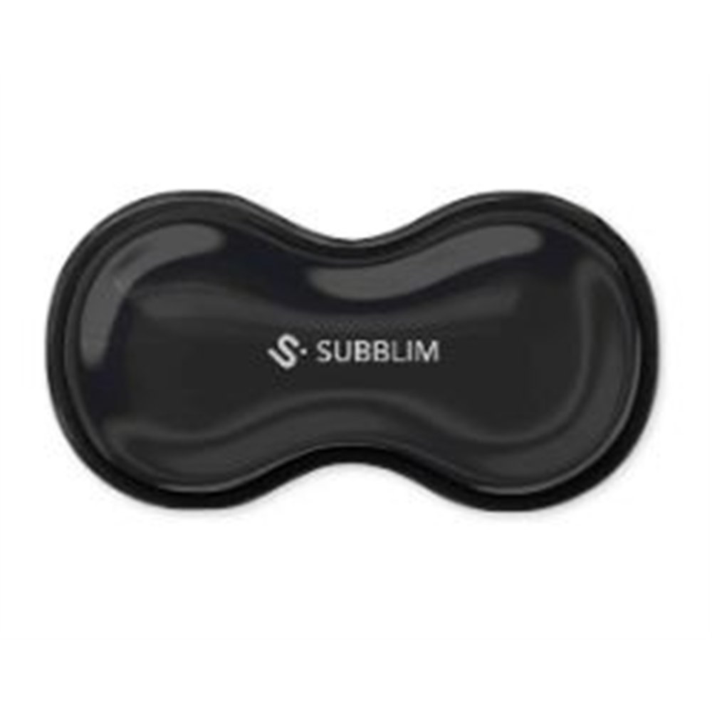 reposamuñecas subblim cristal flex negro (submp-04e091)