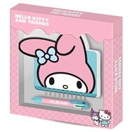 diario + boligrafo my melody hello kitty and friends