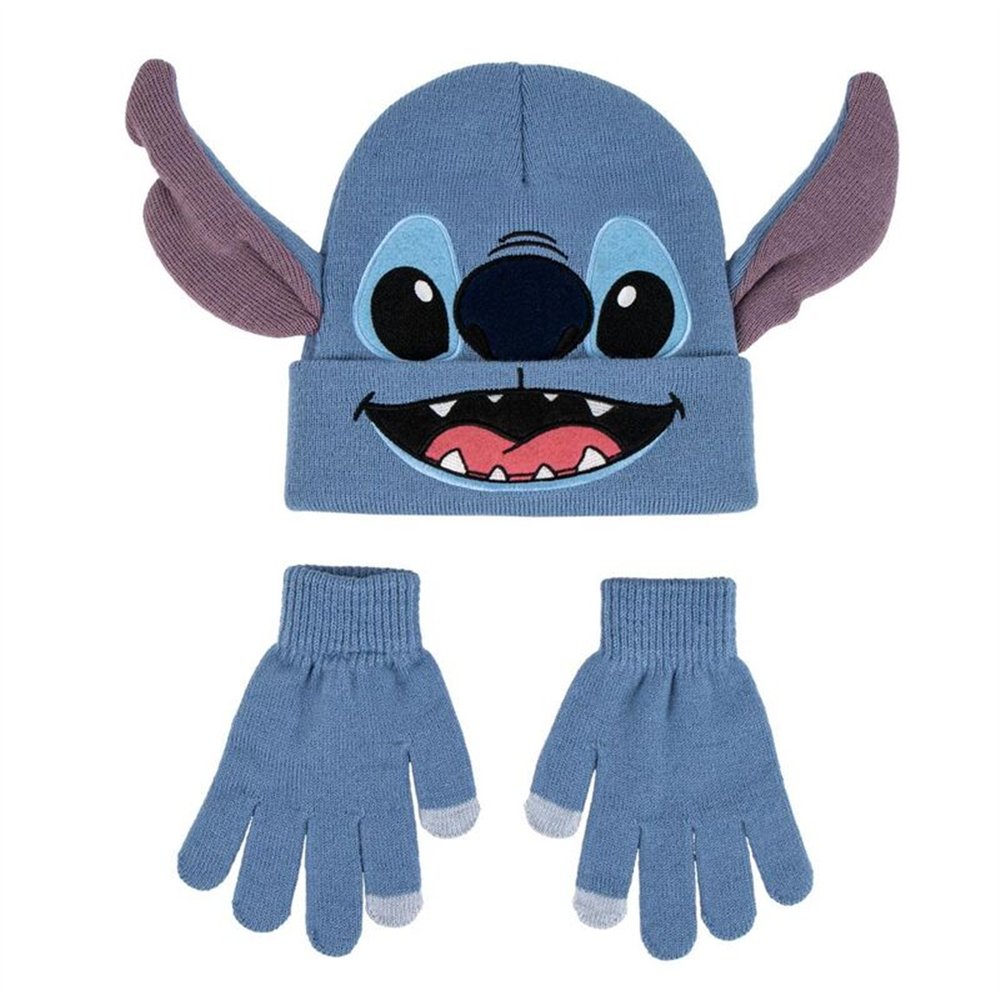 set gorro y guantes stitch disney