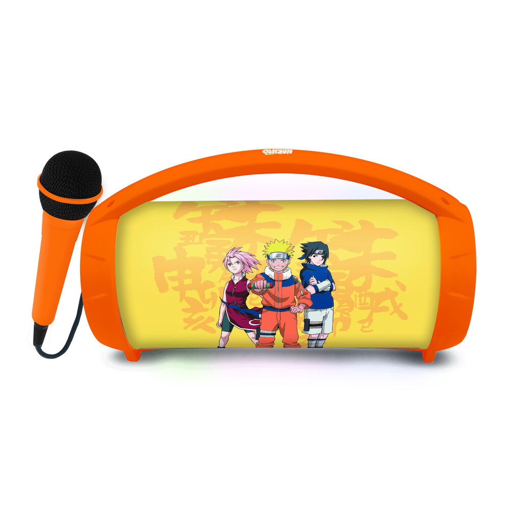 altavoz bluetooth luminoso + microfono naruto